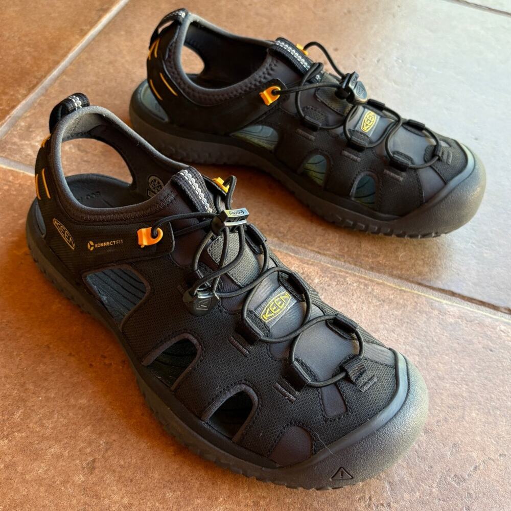 Keen Mens Black SOLR Water Sandals for Outdoor Aquatic Sports Gorpcore size 9 - Picture 14 of 16